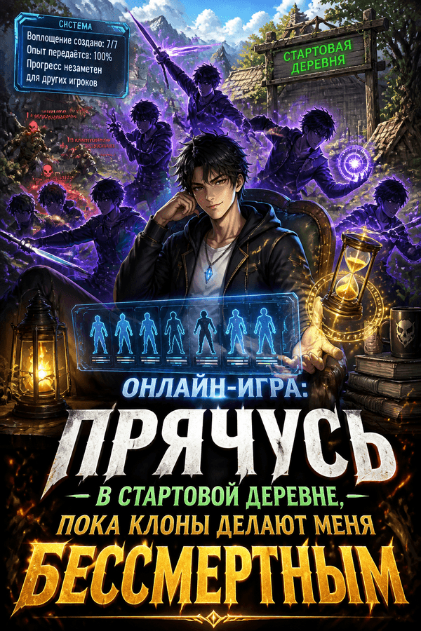 Онлайн-игра: Прячусь в стартовой деревне, пока клоны делают меня бессмертным