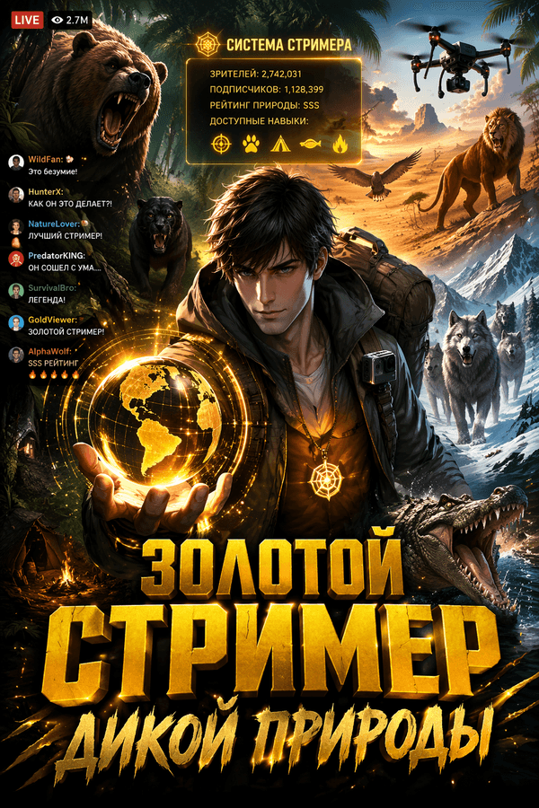 Золотой стример дикой природы