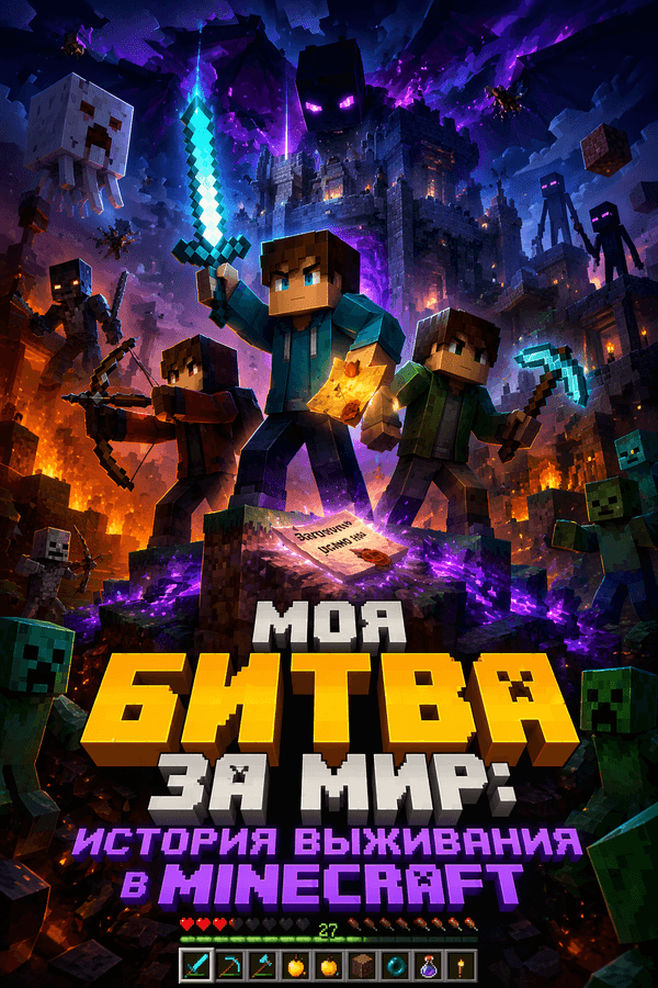 Моя битва за мир: История выживания в Minecraft