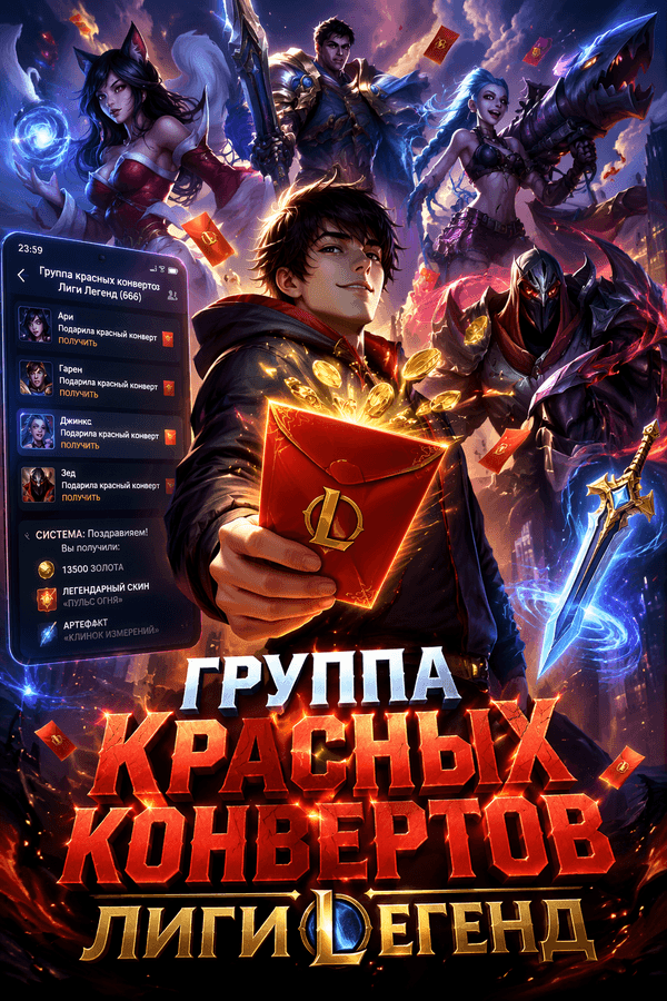Группа красных конвертов Лиги Легенд