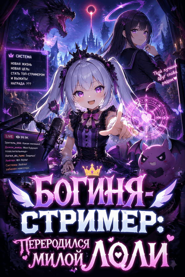 Богиня-стример: Переродился милой лоли