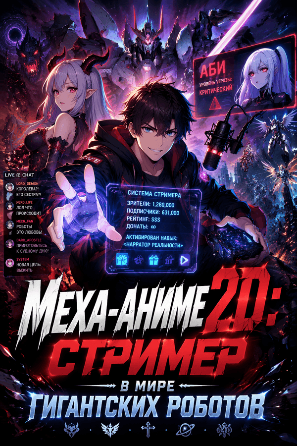 Меха-аниме 2D: Стример в мире гигантских роботов