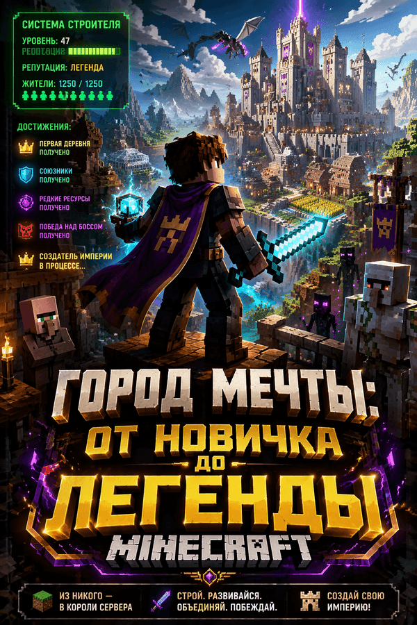 Город мечты: От новичка до легенды Minecraft