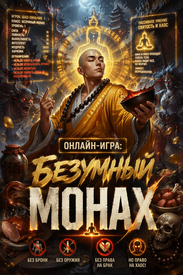 Онлайн-игра: Безумный монах