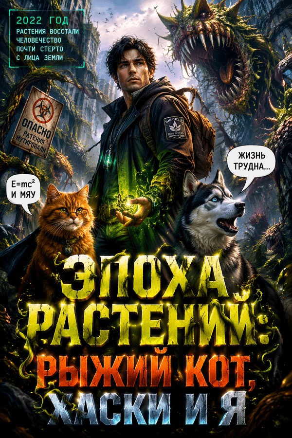 Эпоха растений: рыжий кот, хаски и я
