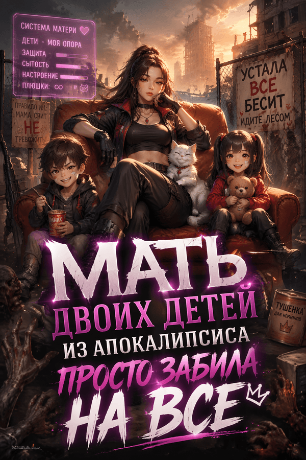 Мать двоих детей из апокалипсиса просто забила на всё
