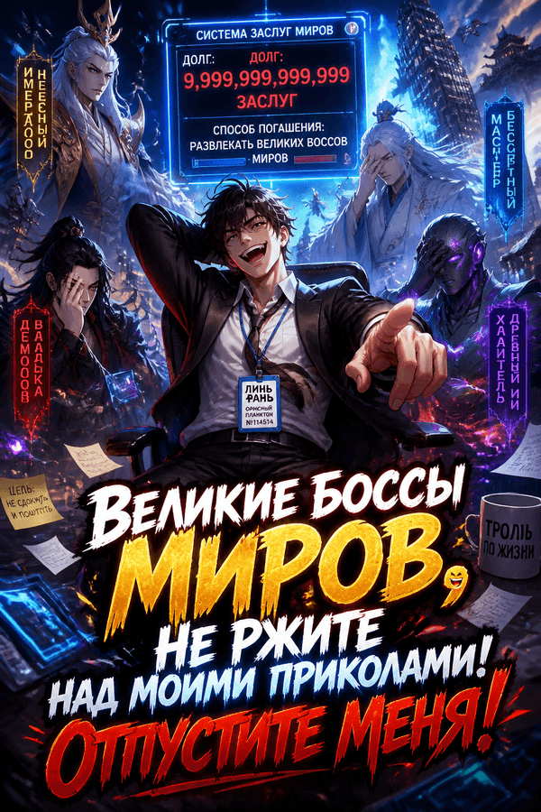 Великие боссы миров, не ржите над моими приколами! Отпустите меня!