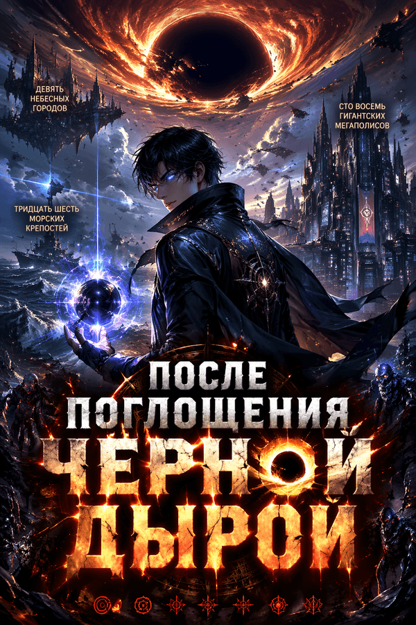 После поглощения чёрной дырой