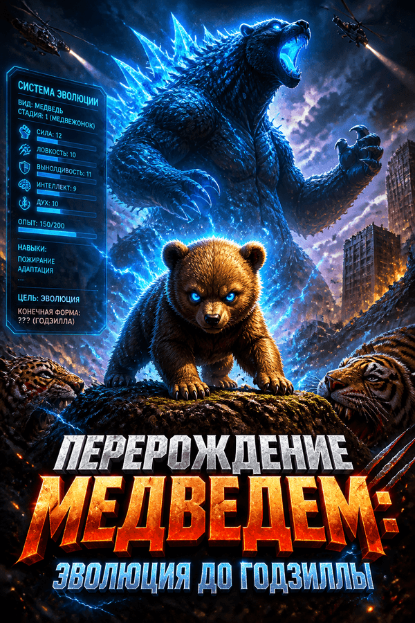 Перерождение медведем: Эволюция до Годзиллы