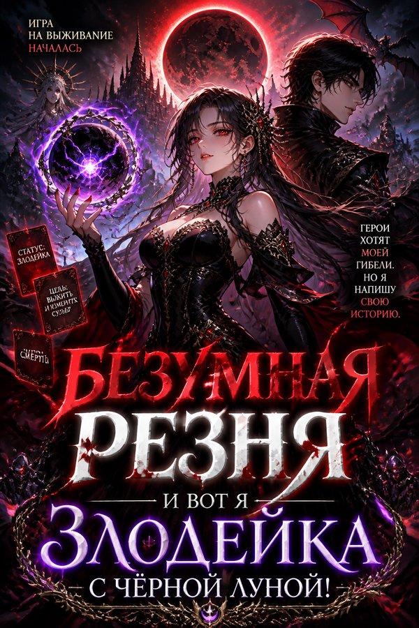 Безумная резня — и вот я злодейка с чёрной луной!