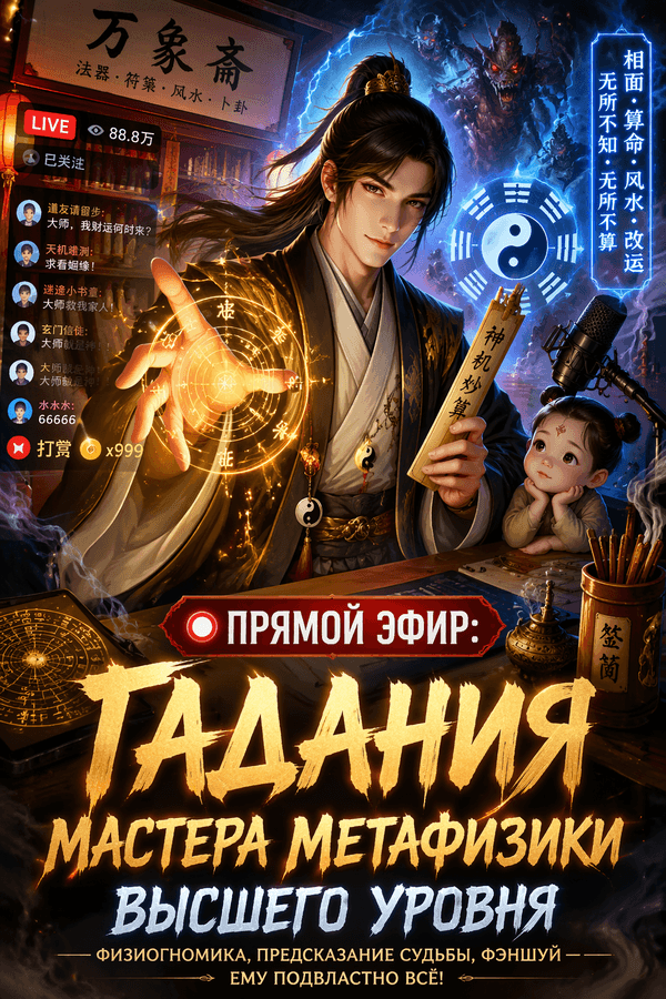 Прямой эфир: гадания мастера метафизики высшего уровня