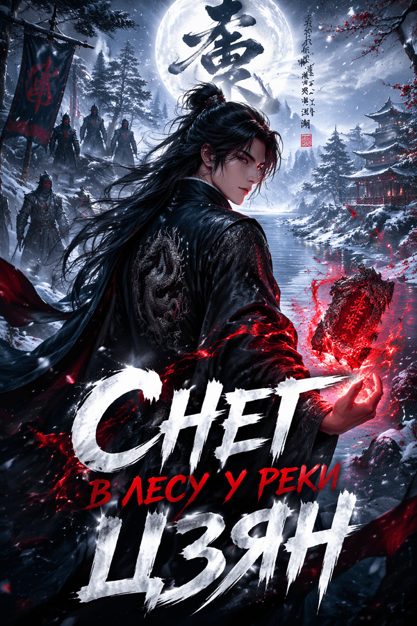 Снег в лесу у реки Цзян