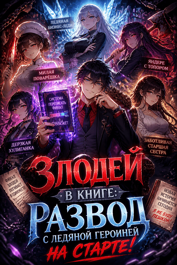 Злодей в книге: развод с ледяной героиней на старте!