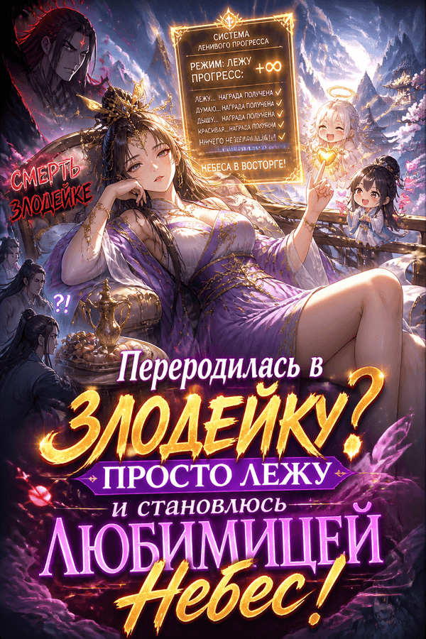 Переродилась в злодейку? Просто лежу и становлюсь любимицей Небес!