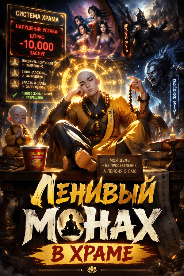 Ленивый монах в храме