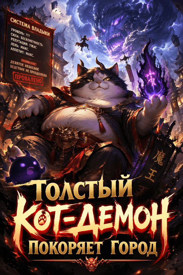 Толстый кот-демон покоряет город