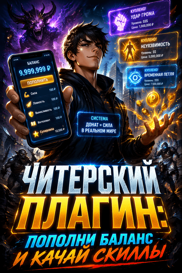 Читерский плагин: Пополни баланс и качай скиллы