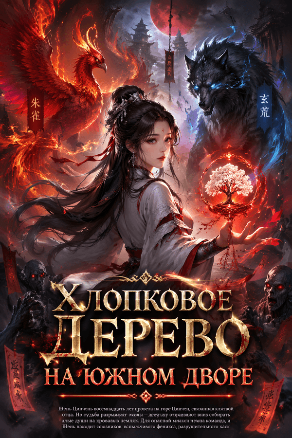 Хлопковое дерево на южном дворе
