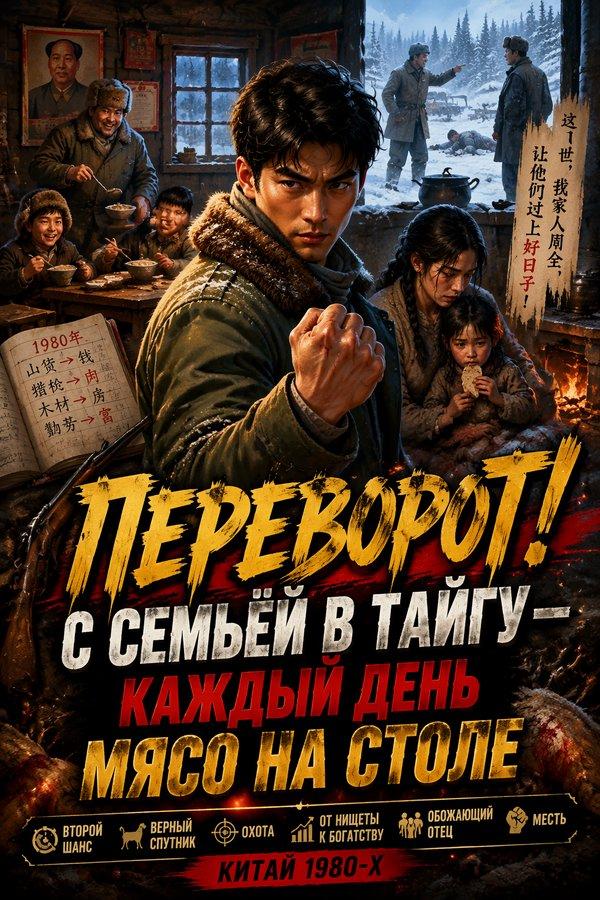 Переворот! С семьёй в тайгу — каждый день мясо на столе