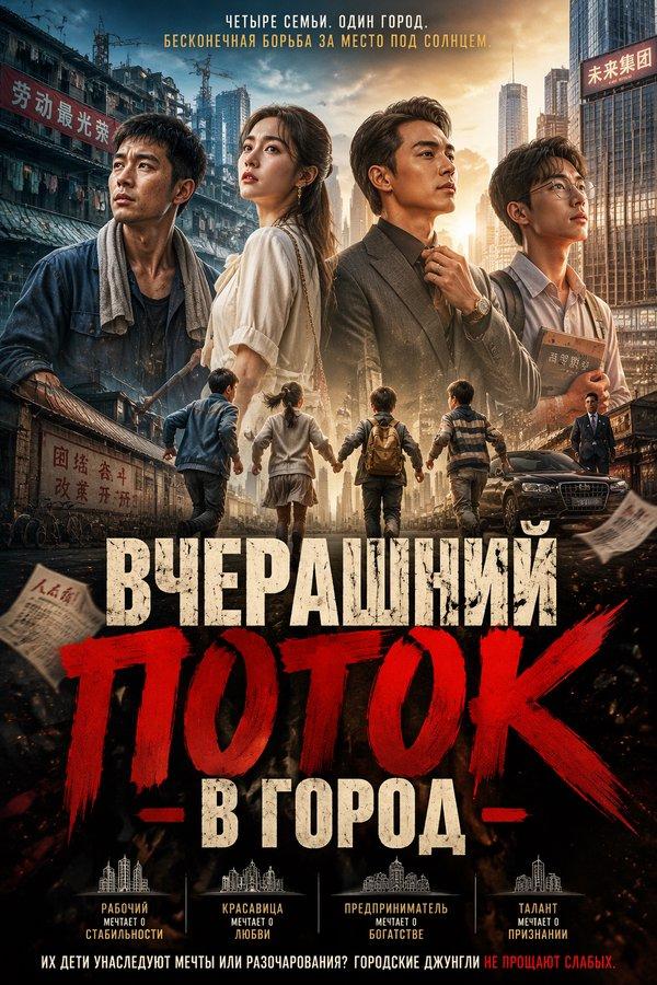 Вчерашний поток в город