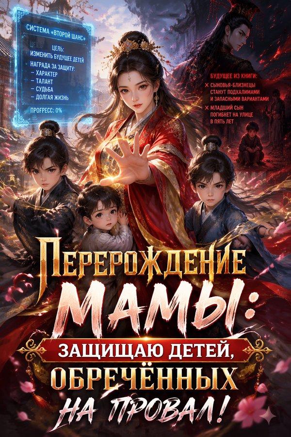 Перерождение мамы: Защищаю детей, обречённых на провал!