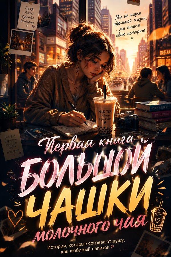 Первая книга большой чашки молочного чая