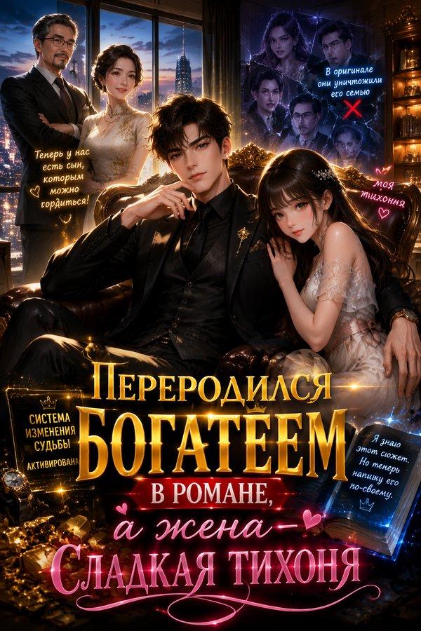 Переродился богатеем в романе, а жена — сладкая тихоня