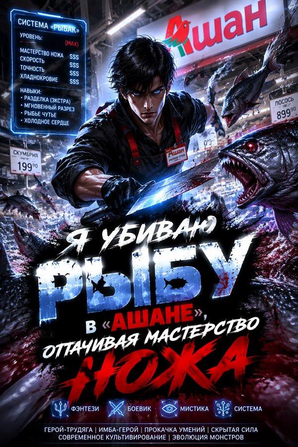 Я убиваю рыбу в «Ашане», оттачивая мастерство ножа