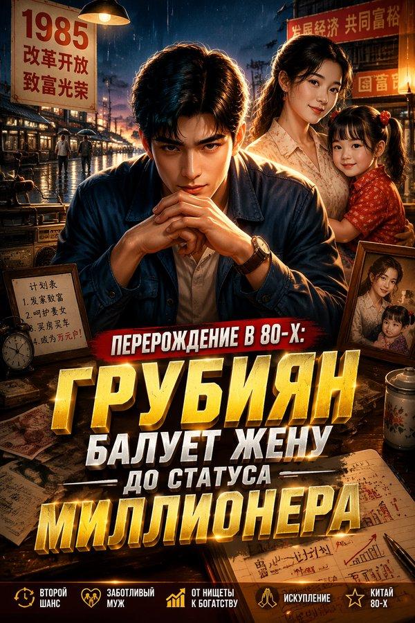Перерождение в 80-х: Грубиян балует жену до статуса миллионера