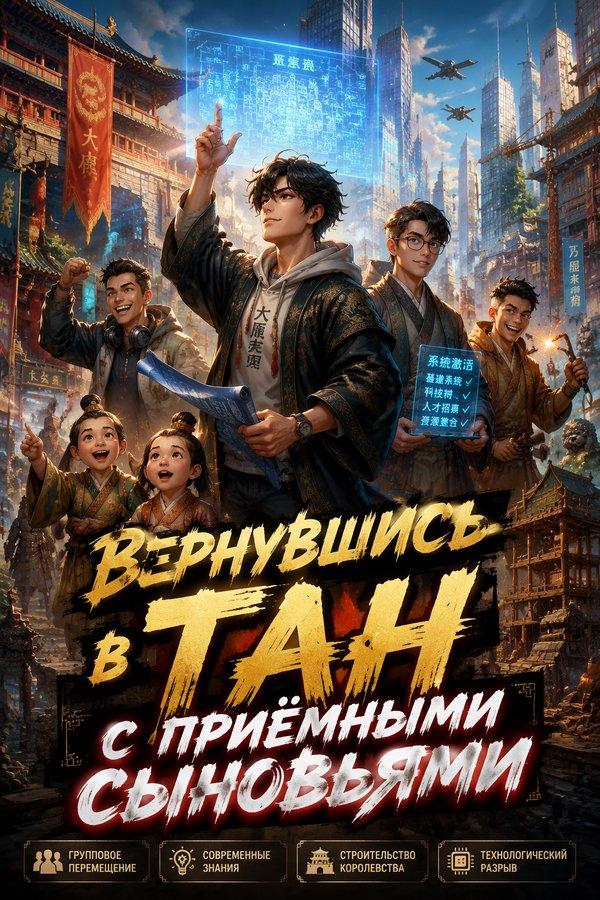 Вернувшись в Тан с приёмными сыновьями
