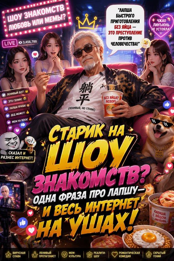 Старик на шоу знакомств? Одна фраза про лапшу — и весь интернет на ушах!