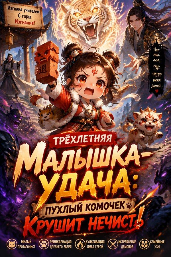 Трёхлетняя малышка-удача: Пухлый комочек крушит нечисть