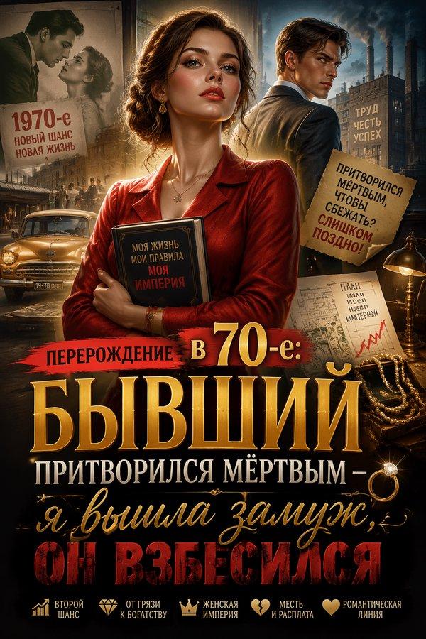 Перерождение в 70-е: Бывший притворился мёртвым — я вышла замуж, он взбесился