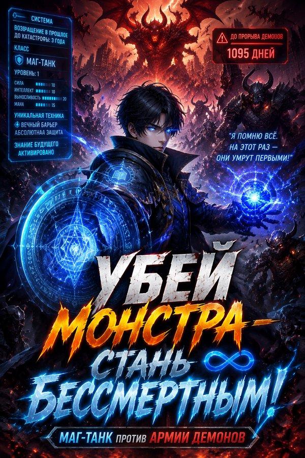 Убей монстра — стань бессмертным! Маг-танк против армии демонов