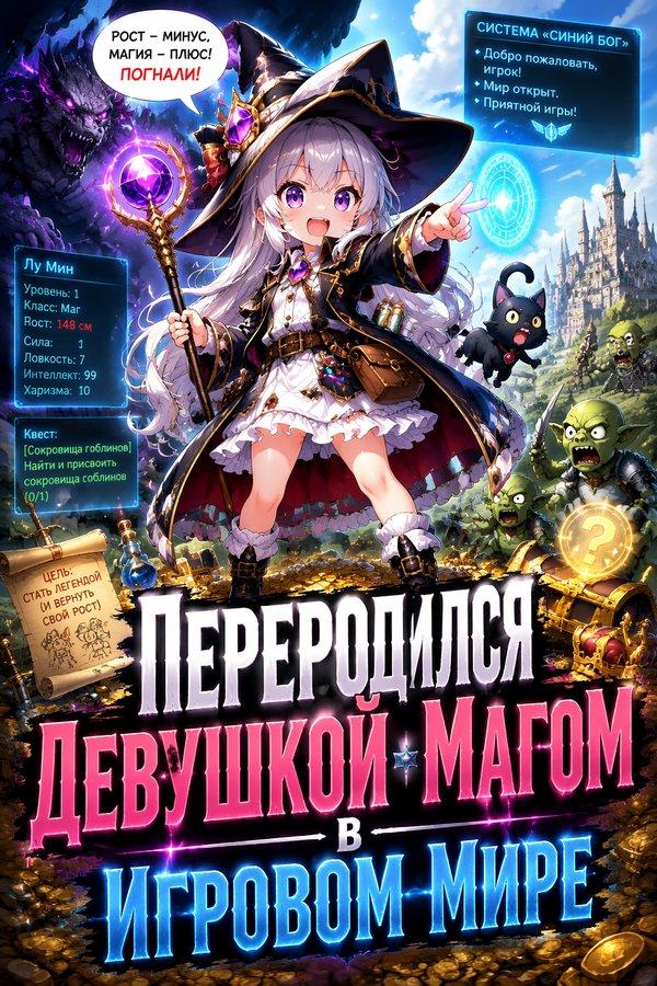 Переродился девушкой-магом в игровом мире