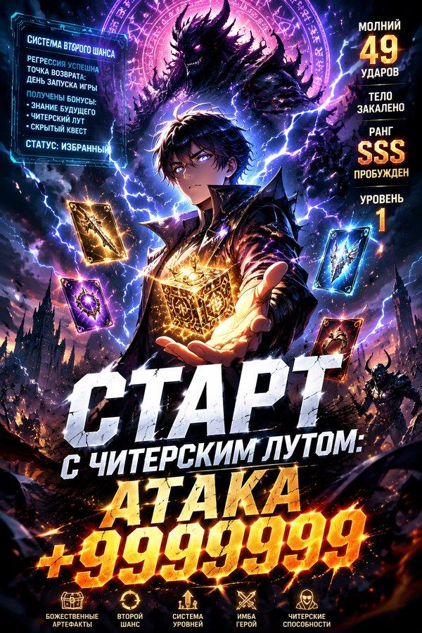 Старт с читерским лутом: атака +9999999