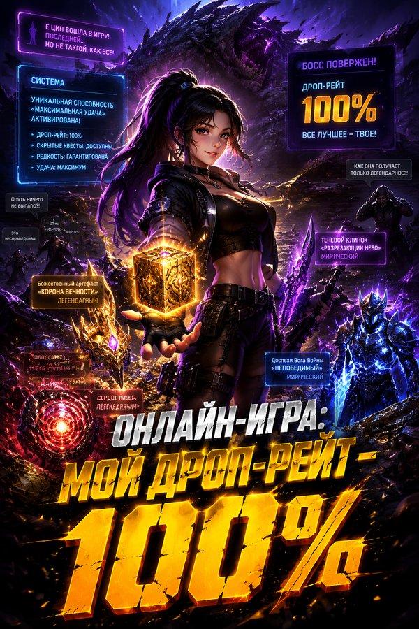 Онлайн-игра: Мой дроп-рейт — 100%