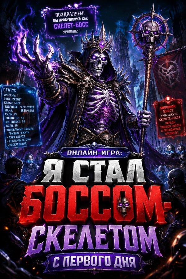 Онлайн-игра: Я стал боссом-скелетом с первого дня
