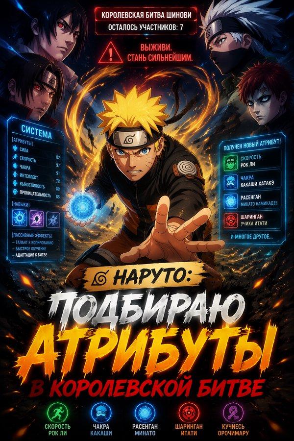 Наруто: Подбираю атрибуты в королевской битве
