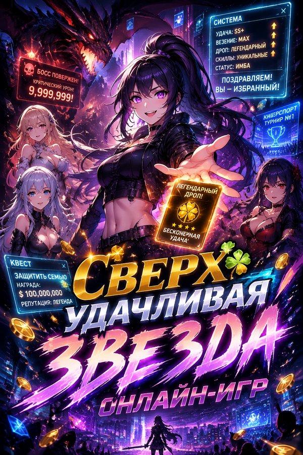 Сверхудачливая звезда онлайн-игр