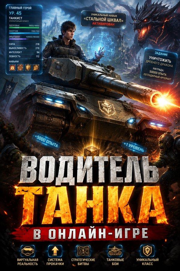 Водитель танка в онлайн-игре