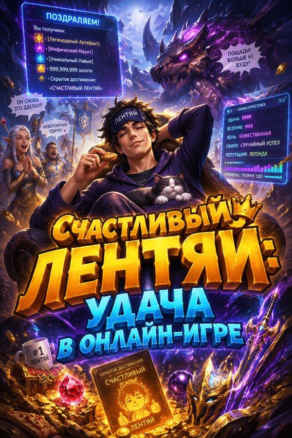Счастливый лентяй: Удача в онлайн-игре