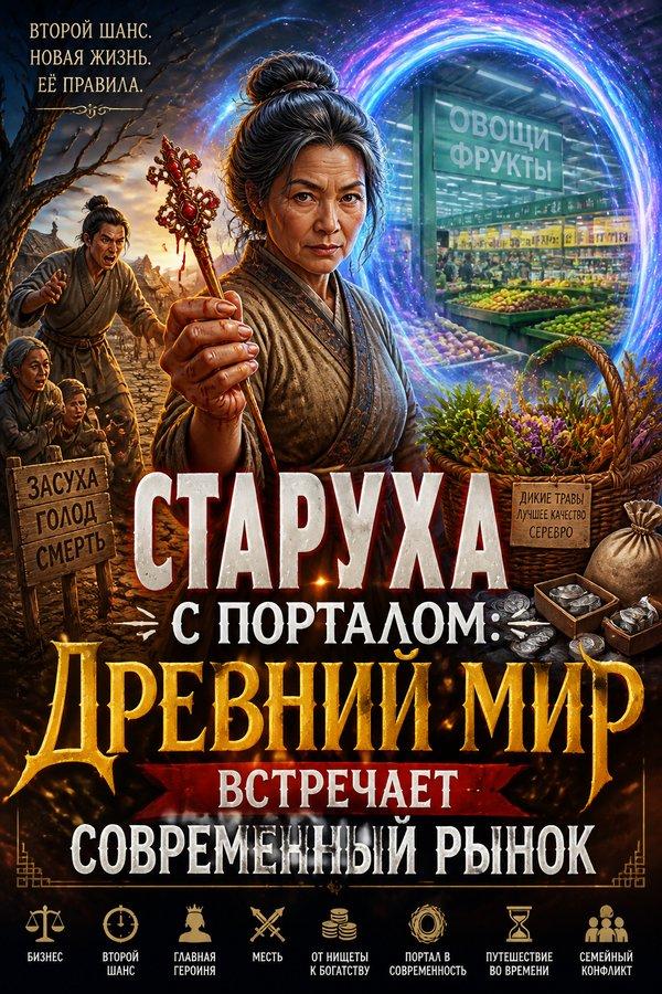 Старуха с порталом: Древний мир встречает современный рынок