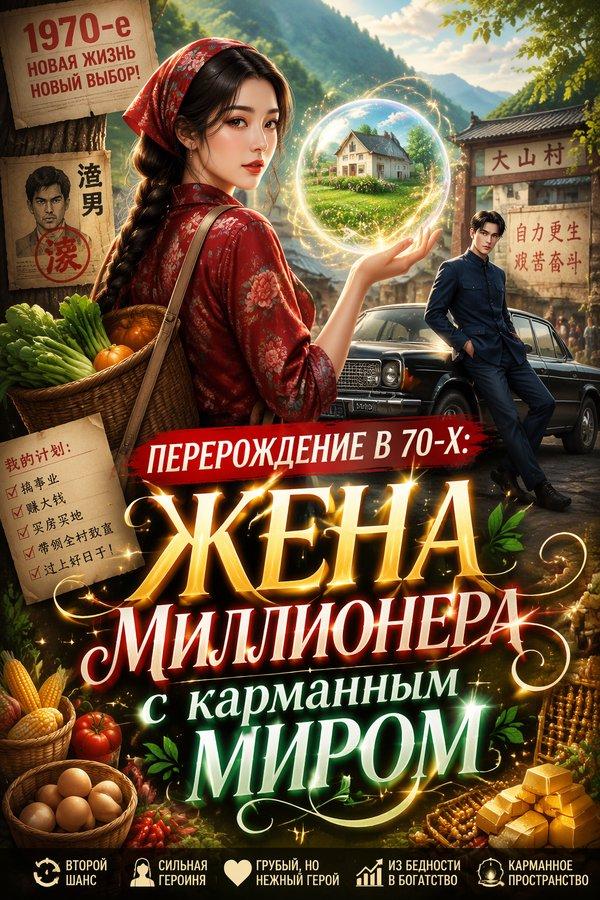 Перерождение в 70-х: Жена миллионера с карманным миром