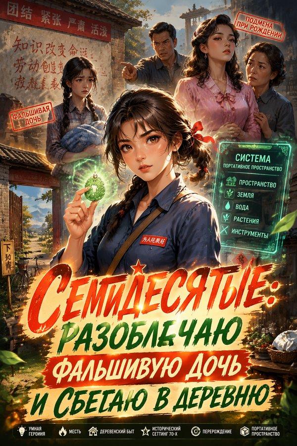 Семидесятые: Разоблачаю фальшивую дочь и сбегаю в деревню