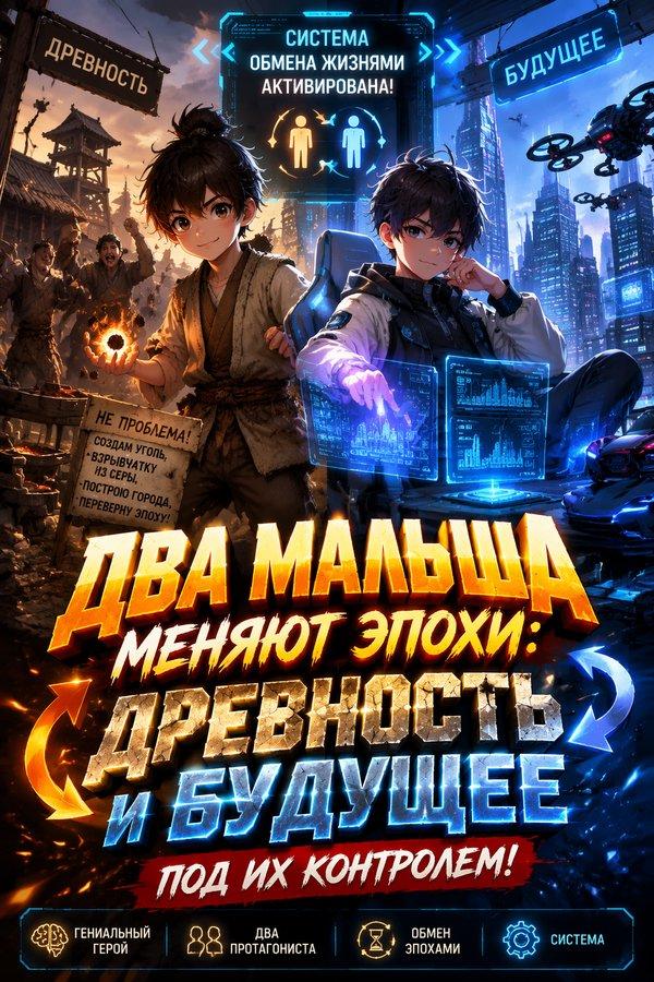 Два малыша меняют эпохи: древность и будущее под их контролем!