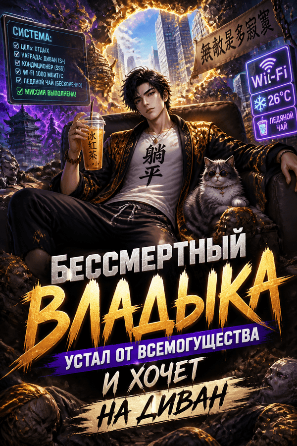 Бессмертный владыка устал от всемогущества и хочет на диван