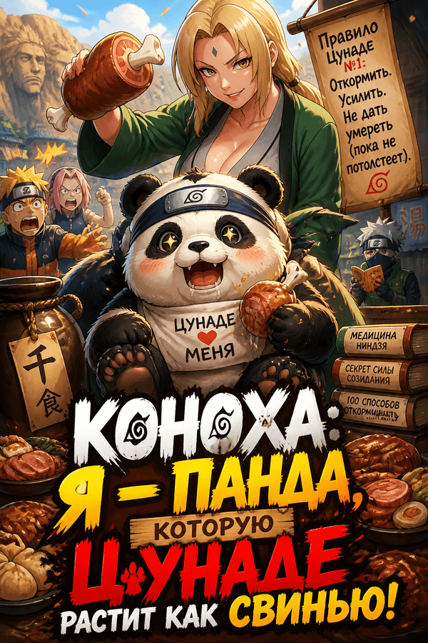 Коноха: Я — панда, которую Цунаде растит как свинью!