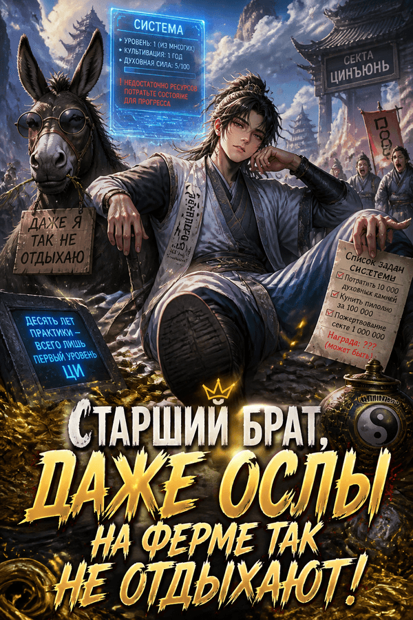 Старший брат, даже ослы на ферме так не отдыхают!