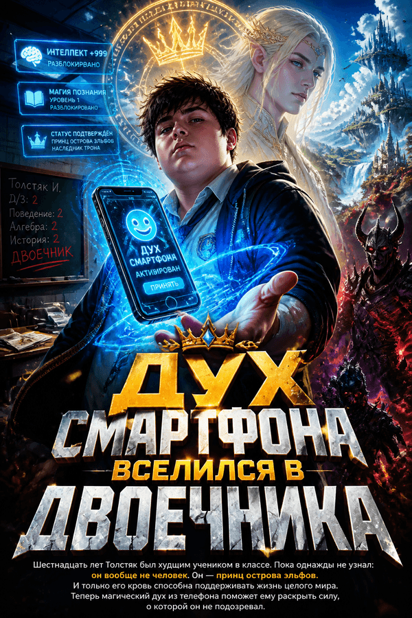 Дух смартфона вселился в двоечника